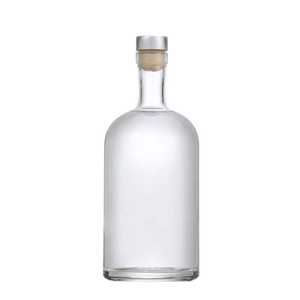 Botol Kaca Bulat Kosong 200ml 375ML 500ML <span class=keywords><strong>750ML</strong></span> 1000ml untuk Minuman Keras, Anggur, Gin, Wiski, Vodka, Tequila dengan Tutup Gabus - Product Image 4