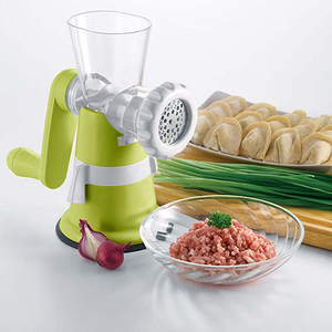 Hachoir à viande manuel portable avec base à ventouse en plastique au design innovant et fonction de fabrication de saucisses - Product Image 5