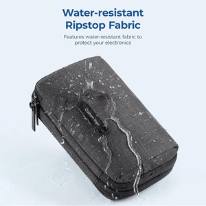 Estuche Organizador de Electrónicos para Viaje, Bolsa Organizadora de Cables y Cargadores para Teléfono, Accesorios, Banco de Energía, Negro - Product Image 6