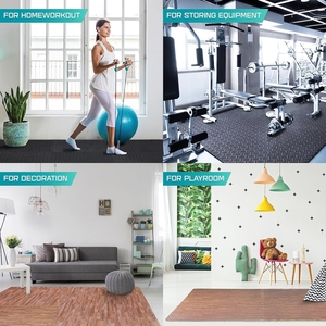 Factory Price Waterproof Wood Grain <strong>Foam</strong> <strong>Floor</strong> Tiles Protective Flooring for Garage <strong>Basement</strong> - Product Image 4