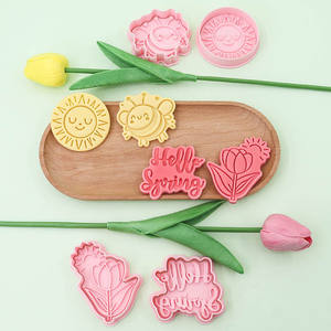 Printemps série en plastique écologique Biscuit moule fleur soleil <span class=keywords><strong>abeille</strong></span> 3D dessin animé bricolage mignon imprimé <span class=keywords><strong>emporte</strong></span>-pièces - Product Image 2