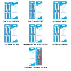 Fabriek Aanpassen Borstelkleurige Verpakking Orale Borstel B Afgeronde Vervanging Tandenborstel Kop Recyclebare Elektrische Tandenborstel Koppen