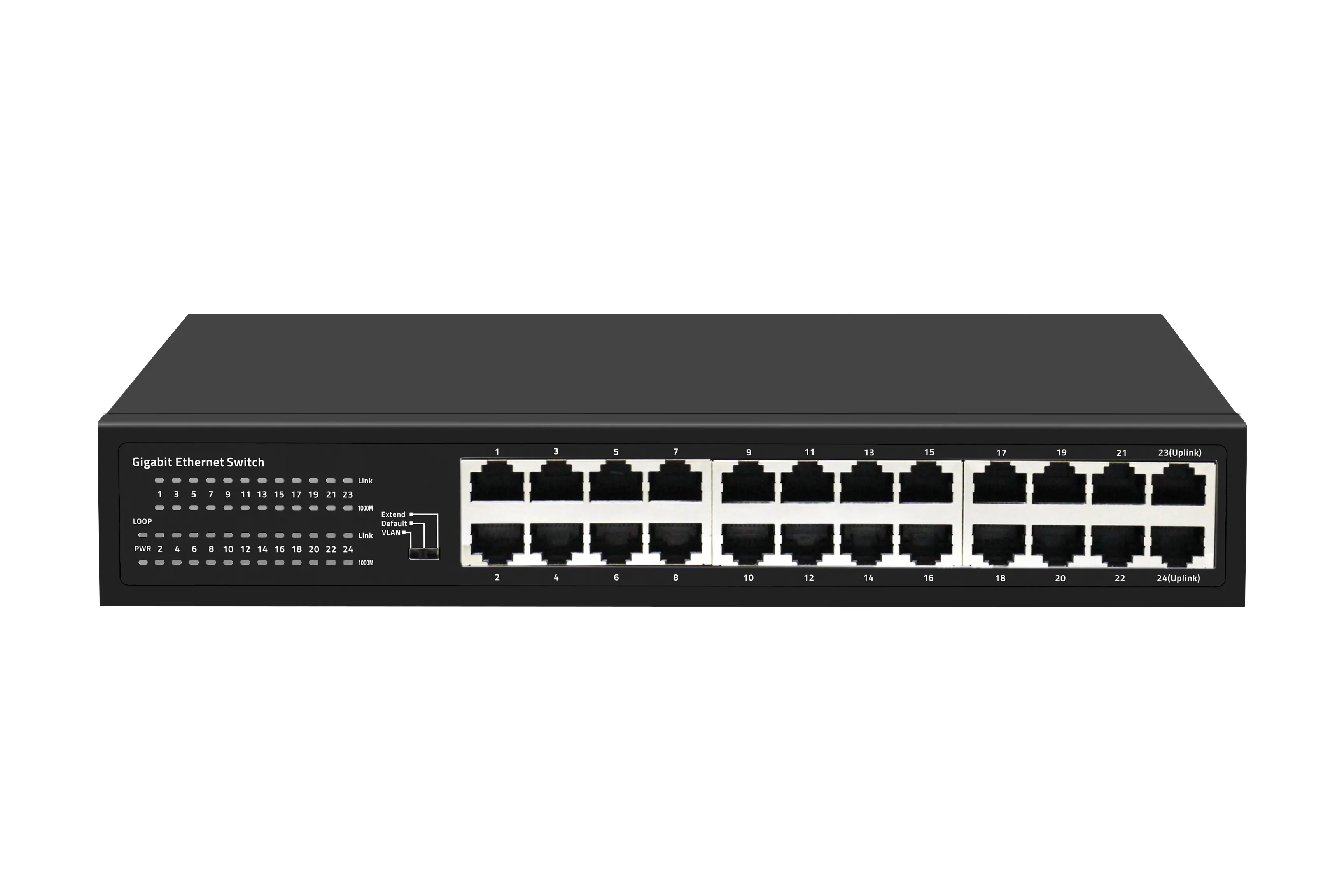 Unmanaged 24 port 10 100 network switch untuk kamera pintar