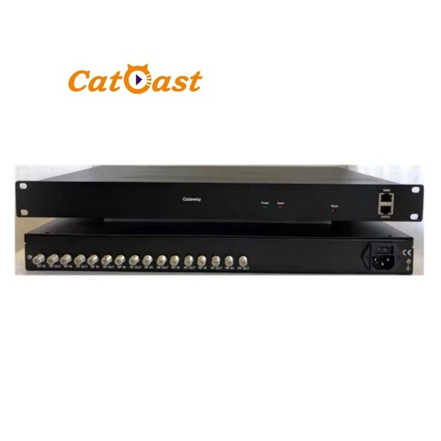 IPTV 4 8 FTA DVBS2 DVBC DVBT ATSC ISDBT Tuner to ASI RF IP Gateway