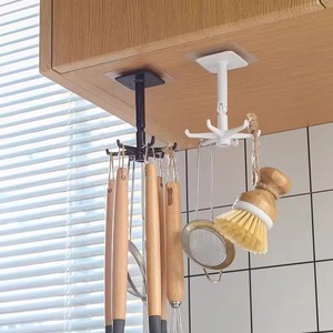 New Multifunctional Six-Claw Self-adhesive <strong>Hook</strong> 360 Degrees Wall Mounted Top <strong>Hanging</strong> <strong>Hooks</strong> <strong>for</strong> <strong>Hanging</strong> Kitchenware - Product Image 2