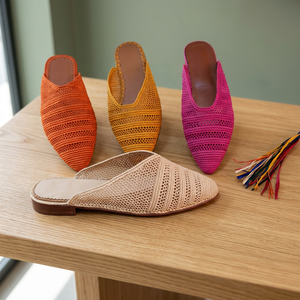 Handmade Anti-Slippery Breathable Raffia Outdoor Slipper for Women and Girls - Product Image 5