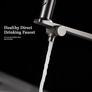 Медный кухонный кран 3-в-1 с функцией горячей и холодной воды и встроенным фильтром для прямой питьевой воды - Product Image 3