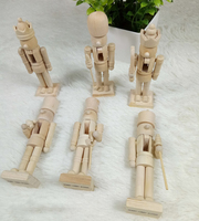 Lot de 50 casse-noisette en bois peint à la main, 12cm, Style européen, pour décoration de noël