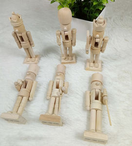 Lot de 50 <span class=keywords><strong>casse</strong></span>-<span class=keywords><strong>noisette</strong></span> en <span class=keywords><strong>bois</strong></span> peint à la main, 12cm, Style européen, pour décoration de noël - Product Image 3