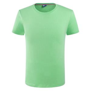 T-shirt à col rond à manches courtes en coton rouge, uniforme de travail, impression de logo publicitaire, usage quotidien - Product Image 2