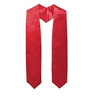 Ruban d'épaule de remise de diplôme universitaire en polyester satiné, couleur unie, pour cérémonie de remise des diplômes et récompenses honorifiques