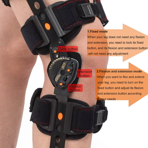 Attelle de genou articulée réglable HKJD pour la rééducation post-opératoire, stabilisateur et immobilisateur orthopédique médical - Product Image 4