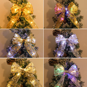 Ruban de Noël en cuivre avec lumières LED féériques, ruban imprimé étoiles scintillantes, blanc chaud, batterie rechargeable, intérieur/extérieur, Noël - Product Image 4