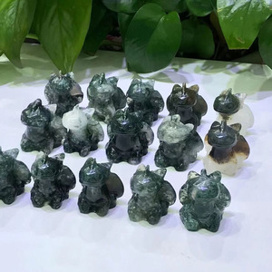 Sculptes en mousse naturel, Dragon sans dents, en cristal, faites à la main, furie, vous alliez comme le mignon - Product Image 3