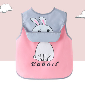 Bata de verano para niños, delantal fino sin mangas, babero para comer para bebés, resistente al agua y a la suciedad, desechable, para hombres y mujeres, comida para bebés - Product Image 3