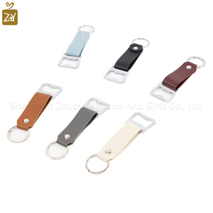 YY en Stock abrebotellas llavero PU cuero cerveza abridor llavero grabado cerveza abridor novio padrinos de boda regalos - Product Image 3