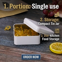 Boîte alimentaire vide en fer blanc, boîtes métalliques en fer blanc de qualité alimentaire avec ouverture facile pour le stockage de biscuits et de grains de café, personnalisable