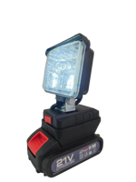 Nouvelle lampe LED super brillante Newp 21V 48W, 16 LED, 7,5W faible consommation d'énergie, sans batterie incluse, pour usage domestique/industriel