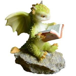 Resina Mini dragón rugiendo figura miniatura hadas jardín terrario estatua - Product Image 3