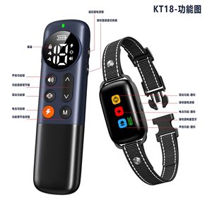 Collier d'entraînement pour chien Kt-18, dispositif de choc électrique à télécommande, étanche et rechargeable, pour équipement d'entraînement des animaux de compagnie - Product Image 2