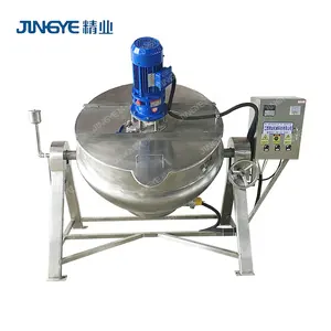 Commercial Automatic Cooker Gas Steam Electric Heating Jacketed Kettle With Mixer HOT SALE