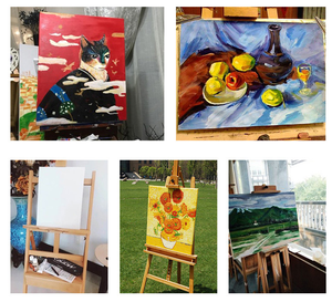 Forma rettangolare fatta a mano fai da te cornice in legno pittura a olio su <span class=keywords><strong>tela</strong></span> struttura in legno <span class=keywords><strong>tela</strong></span> di cotone <span class=keywords><strong>per</strong></span> pittura artistica - Product Image 5