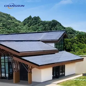 ソーラータイルbmpvパネル家庭用建物発電用3kw 5kw 10kW屋根太陽光発電タイル25kwハイブリッドシステム