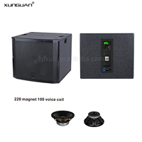 RD-H15SA/ RD-H18SA 15/18 İnç Aktif Subwoofer 2x500W DSP Amfi, LCD Kontrol, XLR Giriş, Powercon Bağlantısı ile Profesyonel Bas Sahne Sistemi için