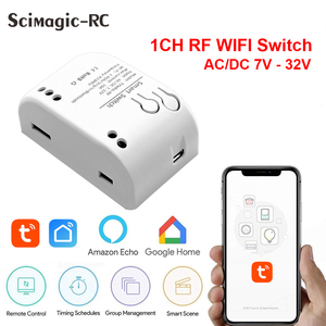 Tự động hóa nhà chuyển <span class=keywords><strong>tuya</strong></span> wifi thông minh mô-đun 1CH 5V 12V 24V 220V <span class=keywords><strong>RF</strong></span> 433 điều khiển từ xa tiếp sức làm việc với Alexa Google nhà - Product Image 3