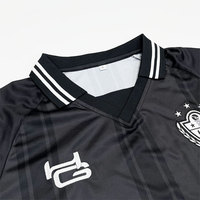 Streetwear sepak bola Retro pakaian olahraga kustom sepak bola lengan panjang tersublimasi Jersey