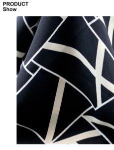 WI-B20 Thời Trang May Mặc Chất Liệu 100gsm Faille Crepe 100% Polyester Hình Học In Phù Hợp Với Vải - Product Image 3