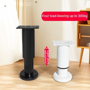 Hiện đại màu đen Kính thiên văn có thể điều chỉnh chiều cao chân sắt đồ nội thất phần cứng cho giường tủ bàn chân nhựa đứng cho nhà văn phòng - Product Image 3