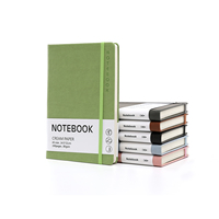 Carnet de notes en cuir à couverture rigide, moderne et élégant, carnet de notes de classe et de travail personnalisable
