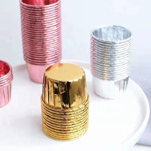 Commercio all'ingrosso festa di nozze lamina d'oro rotolo bocca <span class=keywords><strong>muffin</strong></span> tazza cottura cupcake fodere cottura tazza di carta - Product Image 4