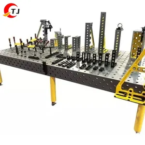 Table de soudage 3D de qualités de surface optimales avec système de pièces de serrage d'équipement de plate-forme de travail réglable