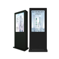 Pantalla Digital LCD para Exteriores de 55 Pulgadas de Alto Brillo con Pantalla Táctil Opcional para Publicidad