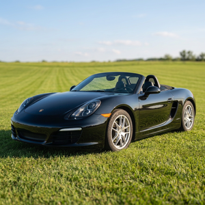 รถยนต์มือสอง ปี 2014 สำหรับ Boxster Convertible 5 ที่นั่ง สีดำ ไฟหน้า LED เกียร์ 7 สปีด PDK หลังคาพาโนรามิก เบาะหนัง ระบบขับเคลื่อนสี่ล้อ แบตเตอรี่ลิเธียม - Product Image 1