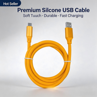 Cable de Carga Súper Rápida Togudu IU33 de Silicona de Alta Calidad USB-A y Tipo-C para Computadora