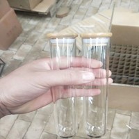 Tube de présentation classique en verre haut de gamme fait main 150 ml pour échantillons de thé et de café, rangement pour la maison et la cuisine, présentoir pour bar et salon de thé