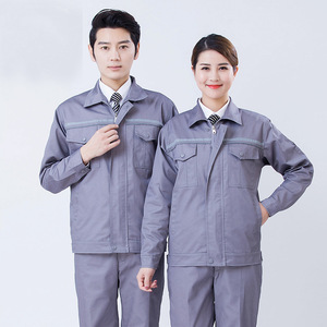 Overol de Trabajo Antiestático Personalizado de Primavera/Otoño, <span class=keywords><strong>Ropa</strong></span> de Trabajo de Algodón Sinopec, <span class=keywords><strong>Ropa</strong></span> de Protección Laboral con Logotipo Impreso de Fábrica - Product Image 3