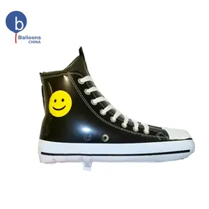 [Exhibited Products Not For Sale]Custom Inflatable Sneaker Canvas Sport Shoe Model Foil Balloons With Logo For Advertising