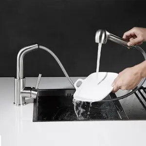 Unique Design Faucet Kitchen Mixer Tap Deck Mounted Pull Out Kitchen Sink Tap