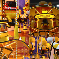 Manèges de luxe pour enfants et familles, manège à chevaux de 16 places pour intérieur/extérieur, idéal pour les centres commerciaux