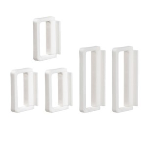 FaSoLa Sliding Door Handles White Drill Free Self Adhesive For Doors Walls Drawers Easy Installation - Product Image 1