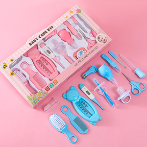 <span class=keywords><strong>Ensemble</strong></span> <span class=keywords><strong>de</strong></span> soins pour bébé et nourrisson <span class=keywords><strong>de</strong></span> 13 pièces, comprenant un aspirateur nasal, un distributeur <span class=keywords><strong>de</strong></span> médicaments, un coupe-ongles, un thermomètre pour l'eau, des accessoires <span class=keywords><strong>de</strong></span> soins pour bébé - Product Image 2