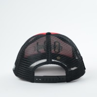 Sombreros de camionero de malla de espuma bordada en dos tonos personalizados, gorra de 5 paneles con logotipo de parche para exteriores de verano para hombre