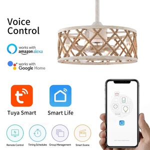 Cổ Điển Nhìn Mộc Mạc Phòng Trắng Quạt Trần Với Ánh Sáng Flush Núi Nhỏ Quạt Trần Với Ánh Sáng Và Từ Xa Nhỏ Cho Phòng Ngủ Nhà - Product Image 4