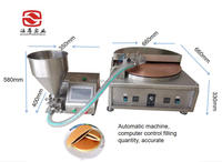 Nouvelle machine à crêpes japonaise entièrement automatique HANZUN 220V pour boulangerie Dorayaki, acier inoxydable 304, haute capacité 100-300 pièces/h
