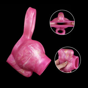 Fabrikpreis FAAK New 3,07 Zoll kleine realistische Haut Wolfpenis Prostata-Massage flüssige Sex-Penis-Hülse biegbares Weiches Spielzeug - Product Image 3