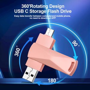 Clé USB Métallique Rotative Type-C à Clip, Grande Capacité, Portable et Compacte, Personnalisable avec Logo – Offre Spéciale - Product Image 4